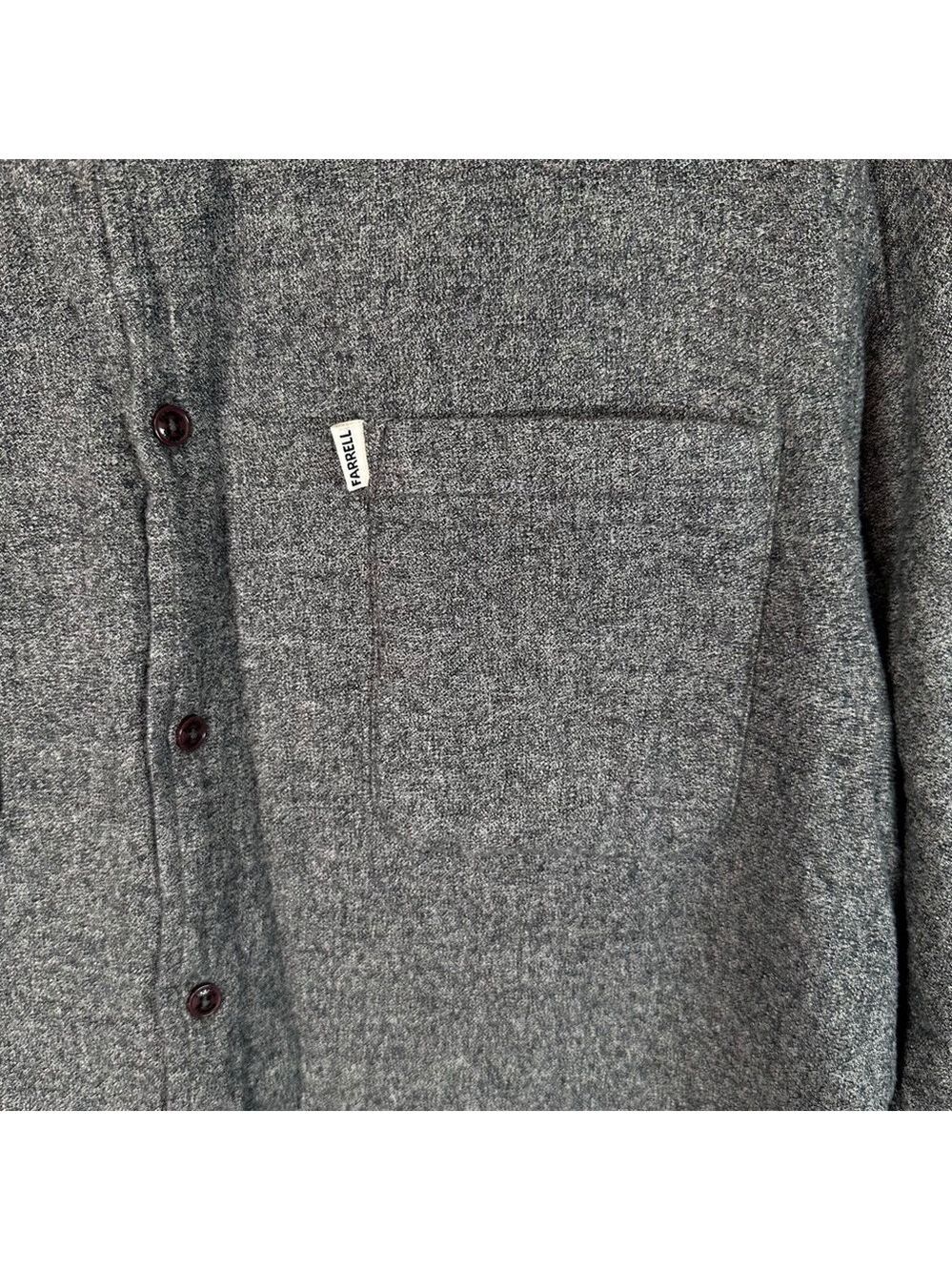 Farrell Flannel Shirt XXL Grey Button Up Long Sleeve Heritagecore Soft Warm - Picture 5 of 15